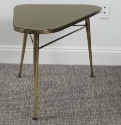 Mid Century Italian Brass Triangular Shaped Low Table - 2677138