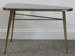 Mid Century Italian Brass Triangular Shaped Low Table - 2677155