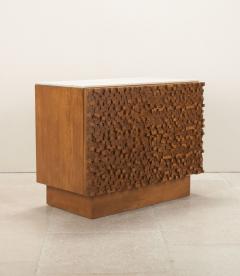 Mid Century Italian Brutalist Sideboard with Travertine Top - 4339007