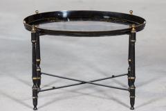 Mid Century Italian Chinoiserie Iron Tole Ware Tray Table - 2888641