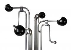 Mid Century Italian Chrome and Marble Coat Rack Stand - 3654601