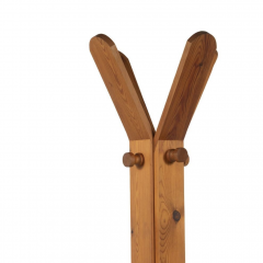 Mid Century Italian Coat Rack Wood Italy 1970s - 4395267