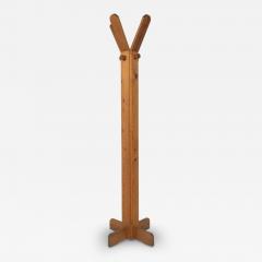 Mid Century Italian Coat Rack Wood Italy 1970s - 4395479