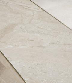 Mid Century Italian Console Table in White Marble - 4430037