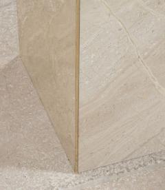 Mid Century Italian Console Table in White Marble - 4430040