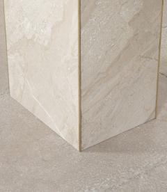 Mid Century Italian Console Table in White Marble - 4430041