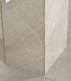 Mid Century Italian Console Table in White Marble - 4430042