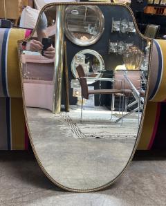 Mid Century Italian Curvilinear Wall Mirror 1970s - 2022609