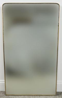 Mid Century Italian Design Brass Tapering Mirror - 2671031