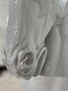 Mid Century Italian Glazed Ceramic Horse Bust - 4202924