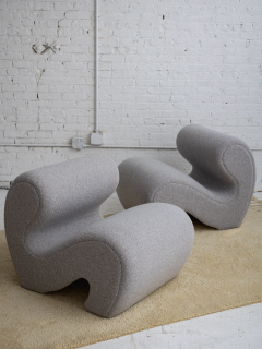 Mid Century Italian Inspired Serpentine Occasional Chair - 3117958