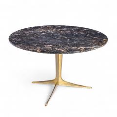 Mid Century Italian Marble and Brass Coffee Table - 4401707