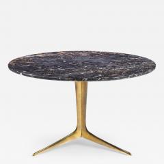 Mid Century Italian Marble and Brass Coffee Table - 4402083