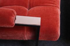Mid Century Italian Modern Tufted Mohair and Chrome Lounge Chairs - 2427989