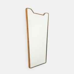 Mid Century Italian Modernist Large Rectangular Shaped Brass Wall Mirror - 4787446