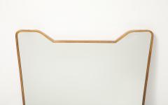 Mid Century Italian Modernist Large Rectangular Shaped Brass Wall Mirror - 4787449