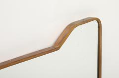 Mid Century Italian Modernist Large Rectangular Shaped Brass Wall Mirror - 4787451