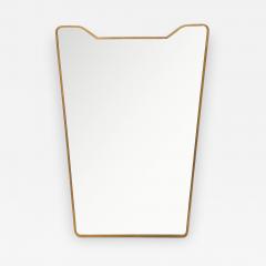 Mid Century Italian Modernist Large Rectangular Shaped Brass Wall Mirror - 4789798