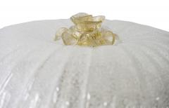 Mid Century Italian Murano Glass Flush Mount Chandelier - 3914386