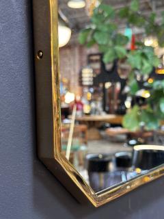 Mid Century Italian Octagonal Wall Mirror 1980s - 3307535