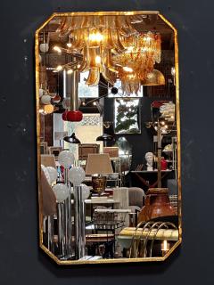 Mid Century Italian Octagonal Wall Mirror 1980s - 3307539
