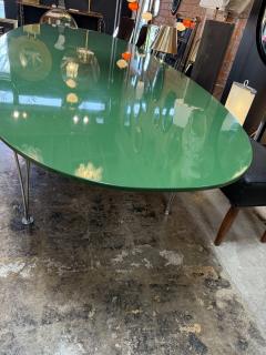 Mid Century Italian Oversize Oval Dining Table 1980s - 4264458