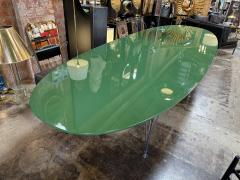 Mid Century Italian Oversize Oval Dining Table 1980s - 4264465