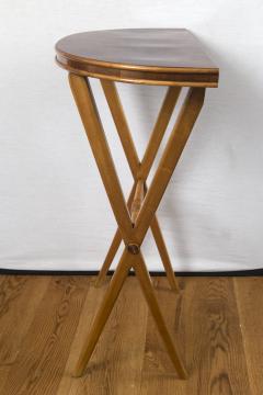 Mid Century Italian Petite Demilune Console Table - 1073060