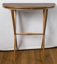 Mid Century Italian Petite Demilune Console Table - 1073062