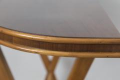 Mid Century Italian Petite Demilune Console Table - 1073068