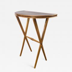 Mid Century Italian Petite Demilune Console Table - 1073301