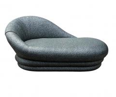 Mid Century Italian Post Modern Sculptural Chaise Lounge in Art Deco Form - 4245814
