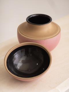Mid Century Italian Pottery Vessel With Lid - 2682571