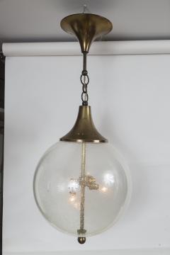 Mid Century Italian Pulegoso Globe Shaped Ceiling Light - 2383478