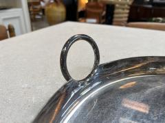 Mid Century Italian Silver Plated Round Bowl 1970s - 3230318