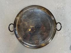 Mid Century Italian Silver Plated Round Bowl 1970s - 3230321