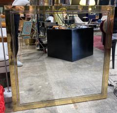Mid Century Italian Square Wall Mirror 1970 - 2024988