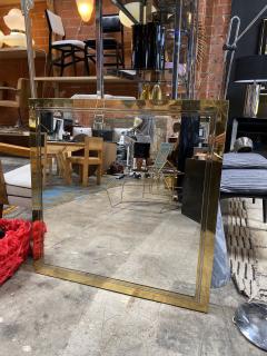 Mid Century Italian Square Wall Mirror 1970 - 2024993