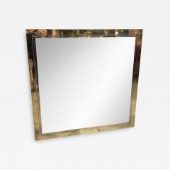 Mid Century Italian Square Wall Mirror 1970 - 2028374