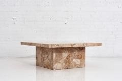 Mid Century Italian Travertine Coffee Table 1960 - 1798160