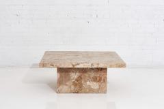 Mid Century Italian Travertine Coffee Table 1960 - 1798161