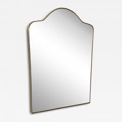 Mid Century Italian Wall Mirror with Brass Frame Italy 1960s - 4297060