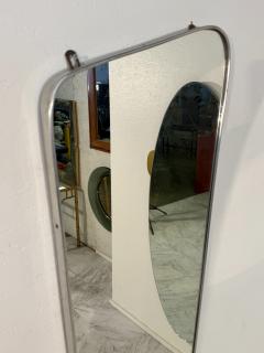 Mid Century Italian Wall Mirror with Chrome Frame 1960s - 4289025