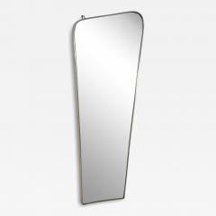 Mid Century Italian Wall Mirror with Chrome Frame 1960s - 4289045
