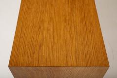 Mid Century Italian White Oak Veneer Sideboard with Brass Pulls circa 1950s - 4442488