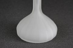Mid Century Jack In The Pulpit Glass Vase France circa 1960 - 3515555