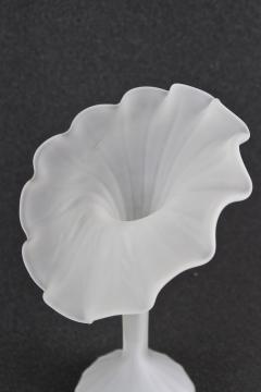 Mid Century Jack In The Pulpit Glass Vase France circa 1960 - 3515557