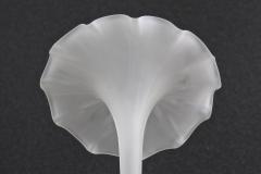 Mid Century Jack In The Pulpit Glass Vase France circa 1960 - 3515559
