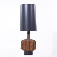 Mid Century Lava Glaze Table Lamp - 4054268