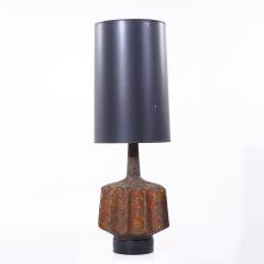 Mid Century Lava Glaze Table Lamp - 4054269